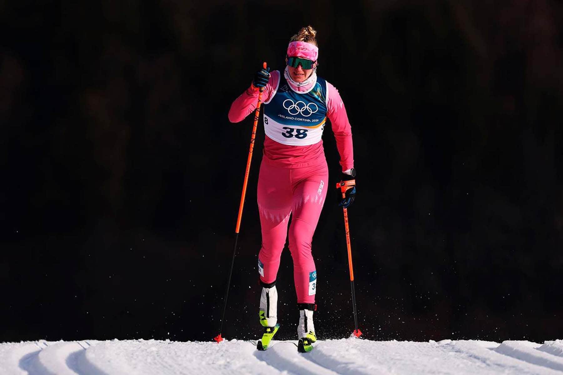 Белорусская лыжница Анна Королева. © TEAM BY, Telegram