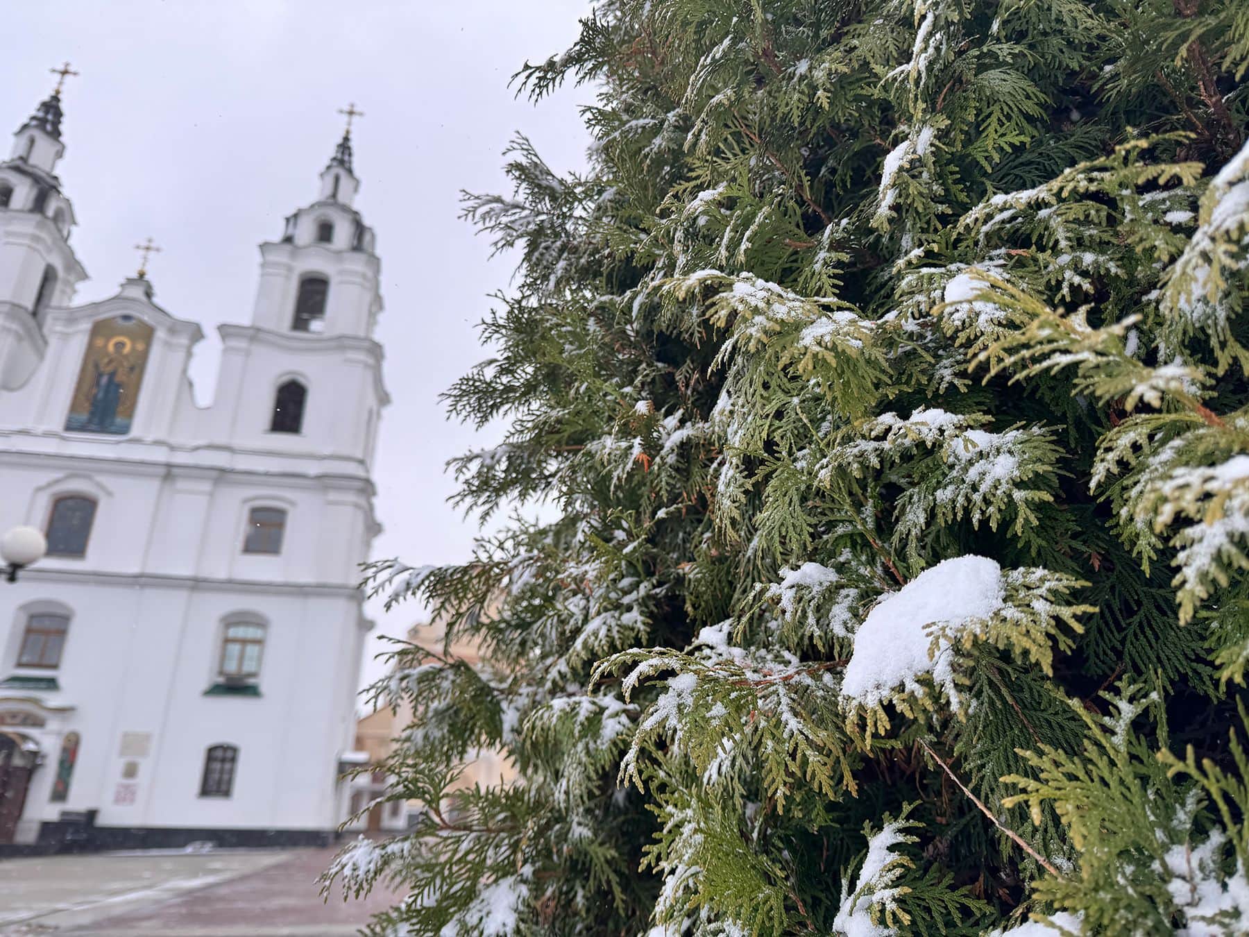 Снег в Минске