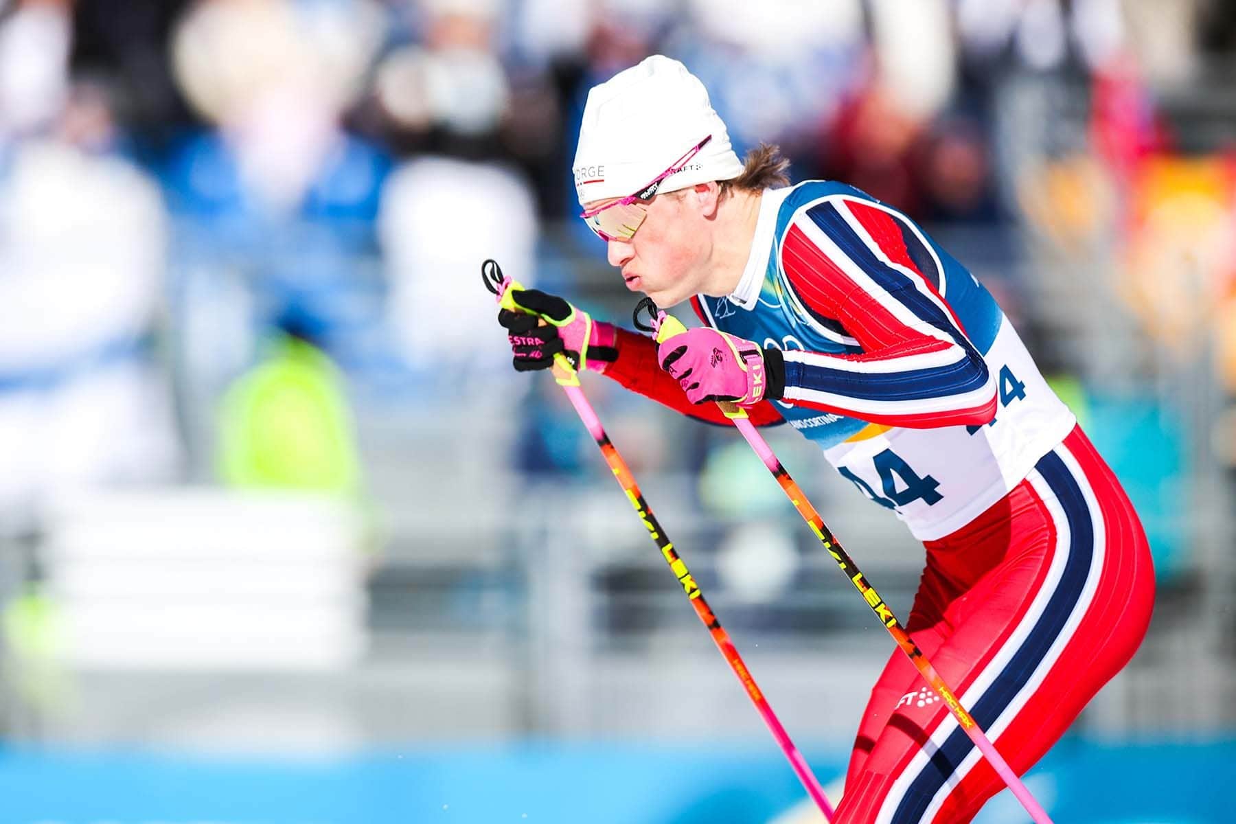 Норвежский лыжник Йоханнес Клебо. © Петр Ковалев / ТАСС