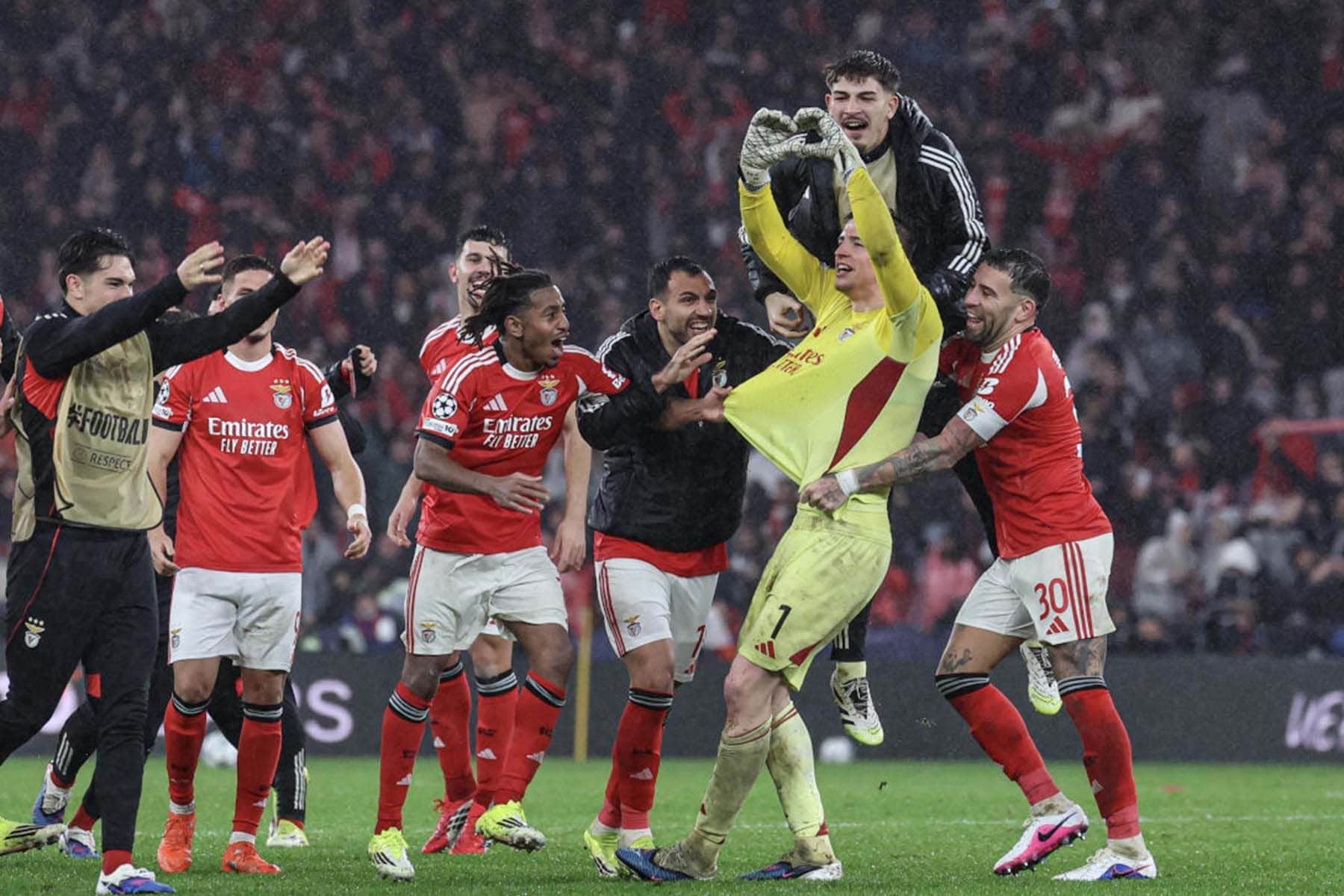 Футболисты португальской «Бенфики». © SL Benfica 