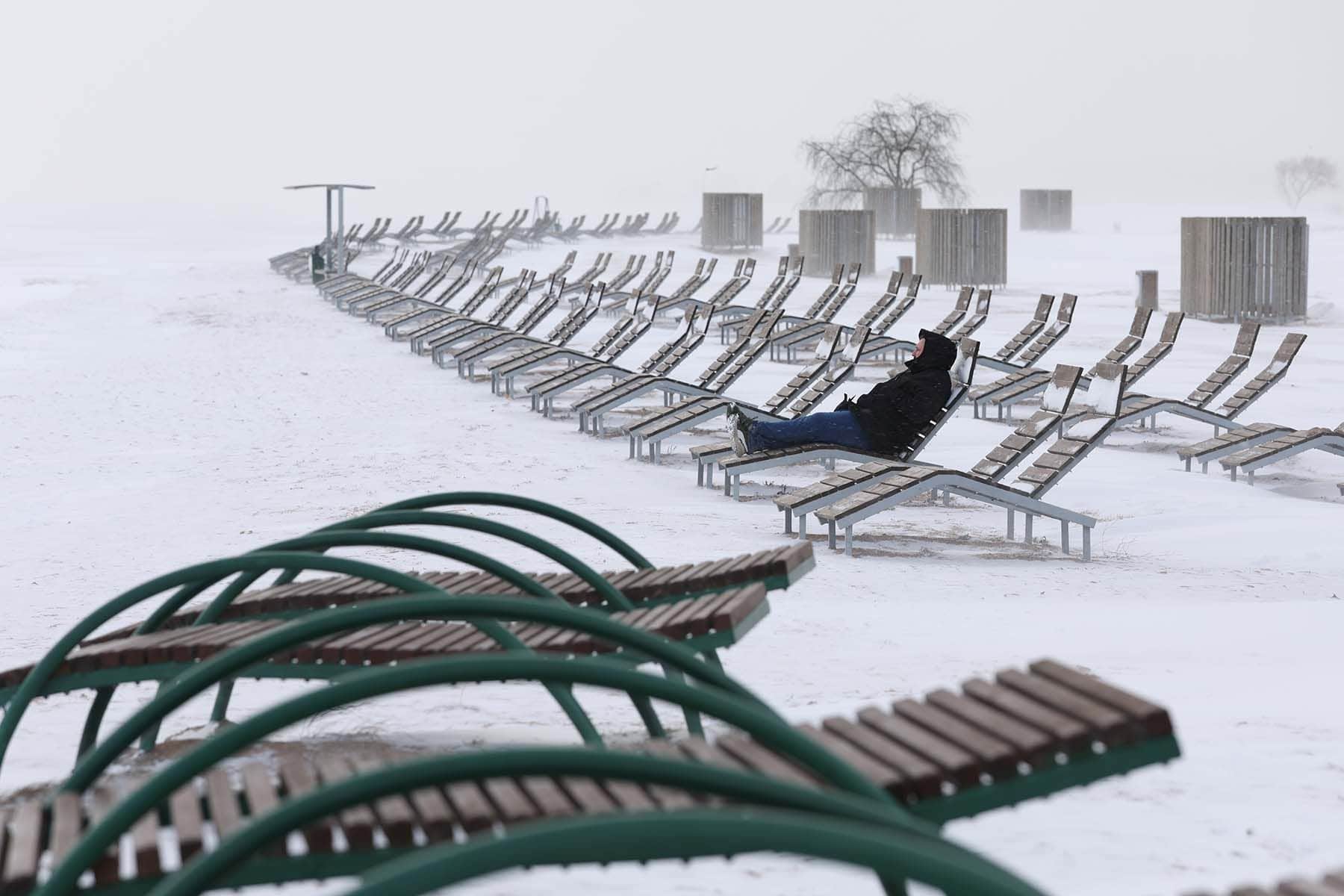 Пляж на Минском море зимой. © Павел Орловский, Times.by