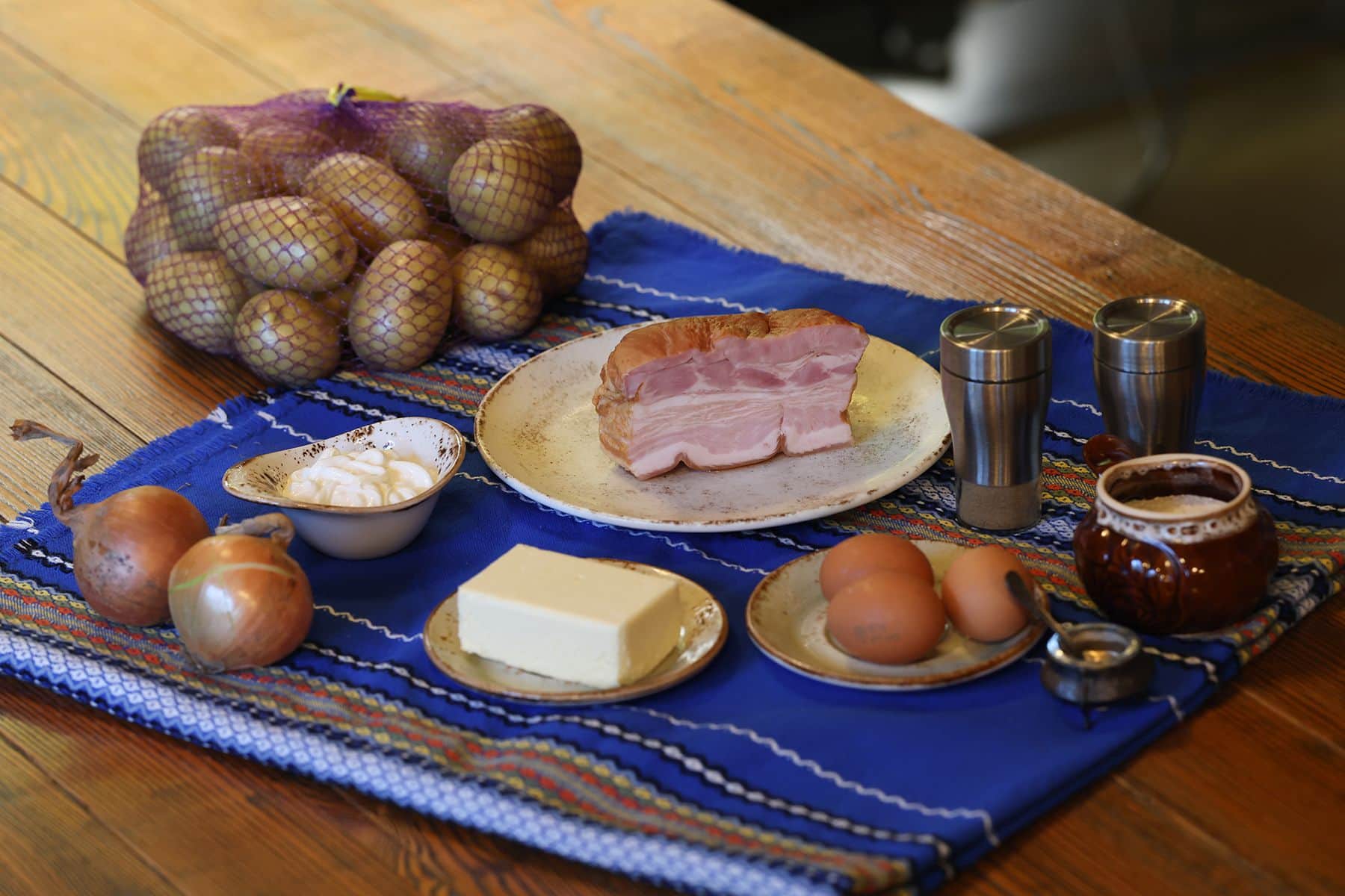 Продукты для картофельной бабки