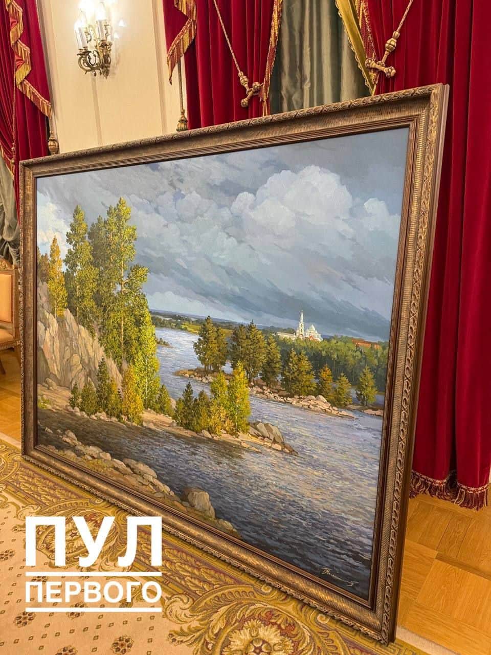 Картина, которую Александр Лукашенко подарил Владимиру Путину