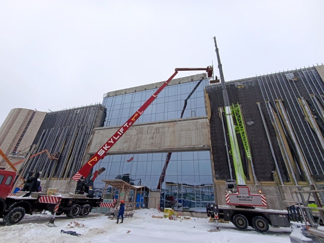 Строительство Национального исторического музея. © ГПО «Минскстрой», Telegram