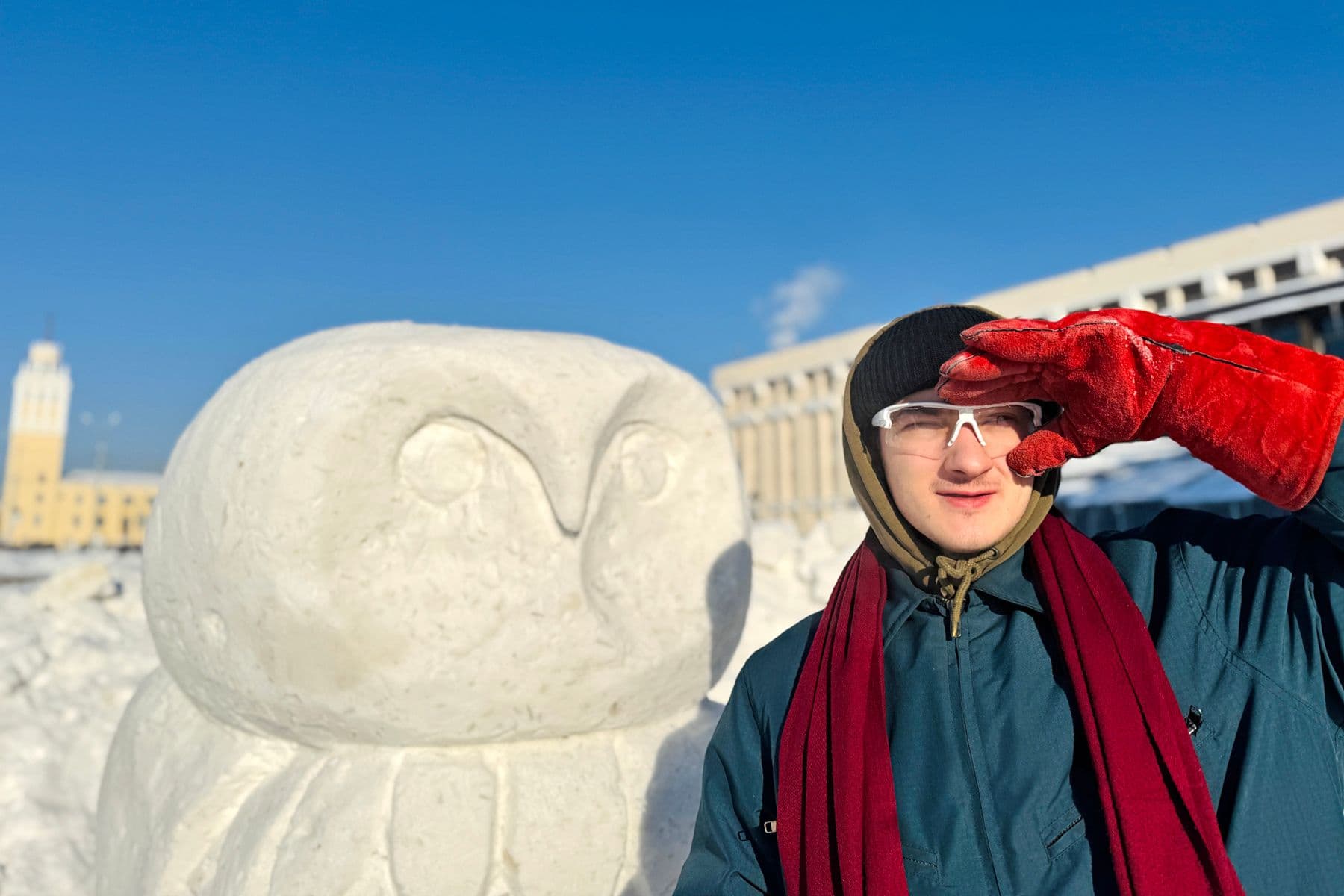 Фестиваль снежных скульптур в Гомеле