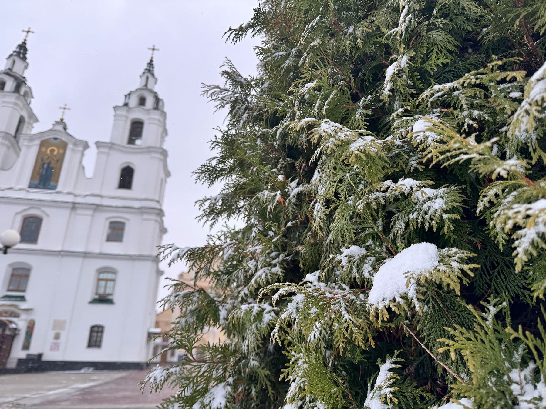 Снег в Минске