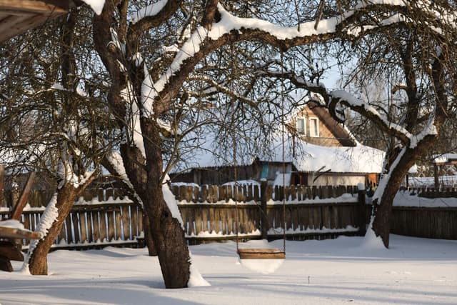 Деревня Ливье зимой