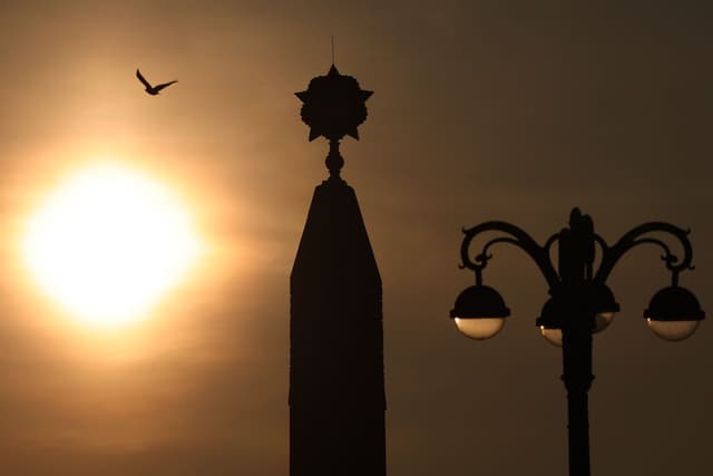 Закат солнца в Минске