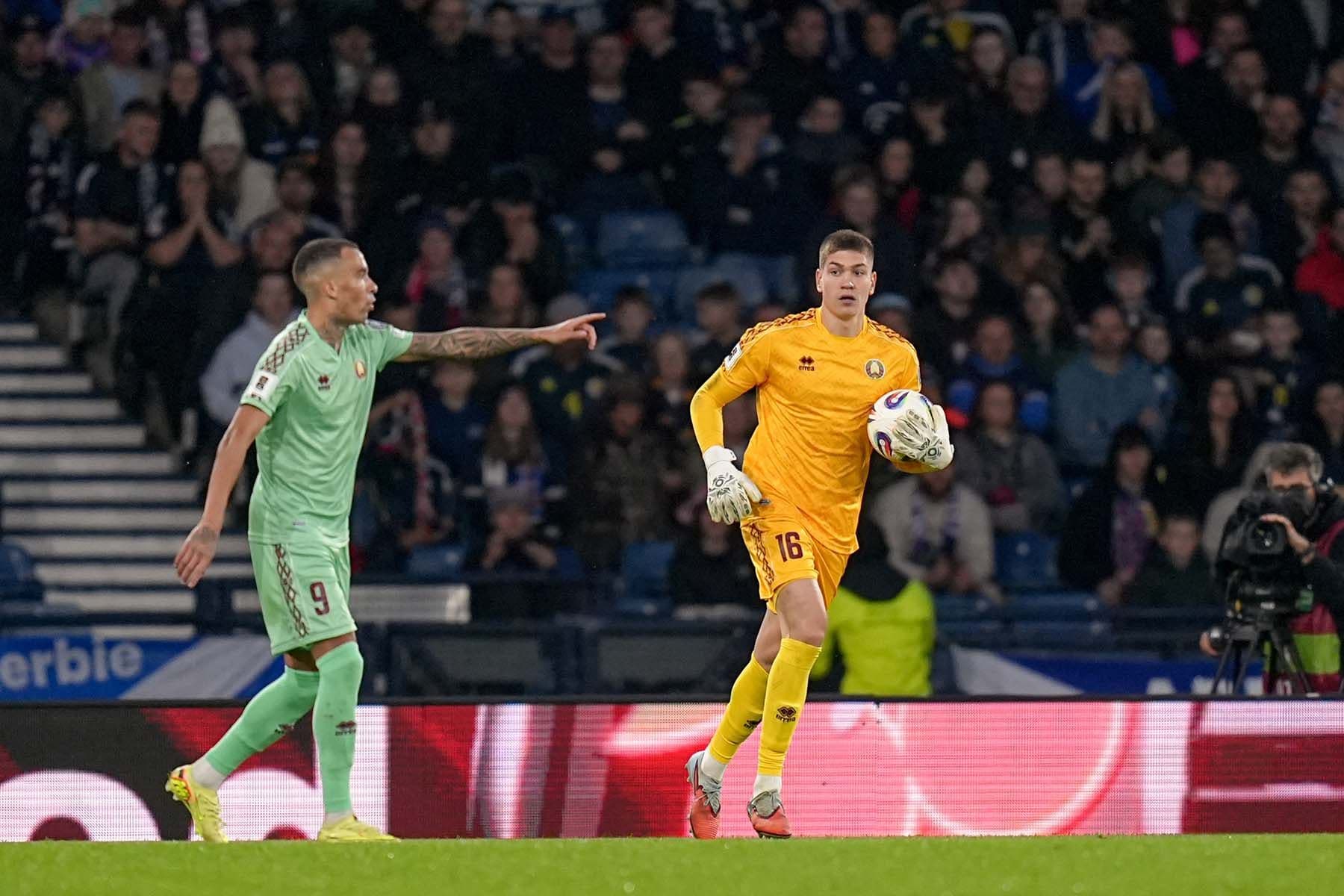 Футболисты сборной Беларуси. © АБФФ