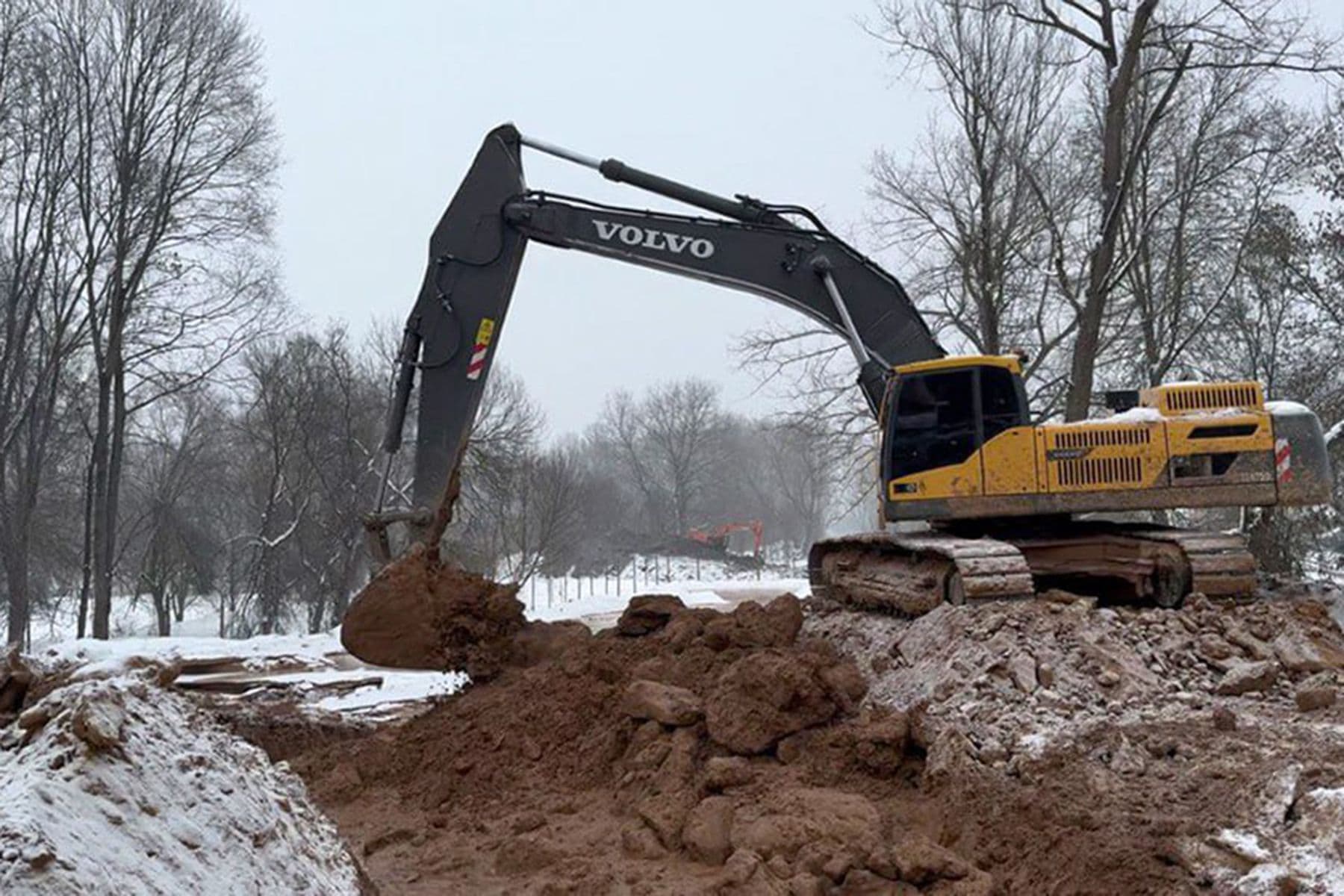Строительство тоннеля для дождевой воды в Минске