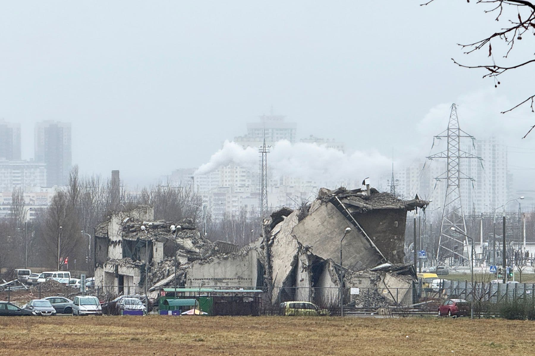 Снос паркинга в Минске. © Times.by