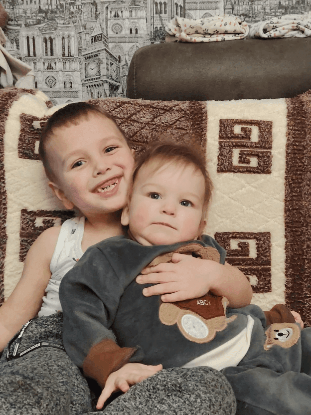 Правнук Максим и правнучка Эля, семейный архив. © Times.by