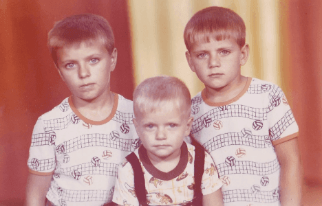 Три сына Гайдуковы, семейный архив. © Times.by