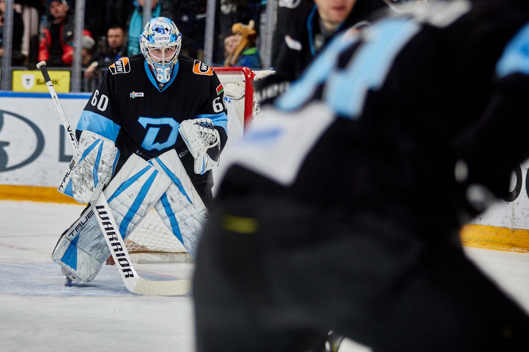 Голкипер минского «Динамо» Зак Фукале. © Святослав Зоркий, Times.by