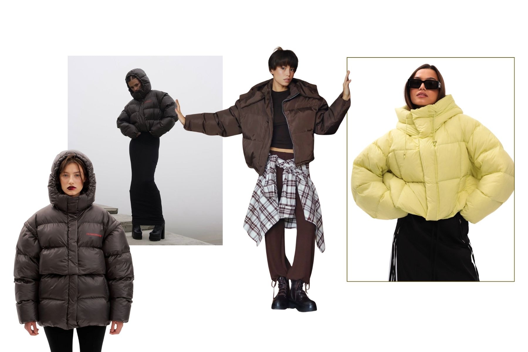 Короткие пуховики