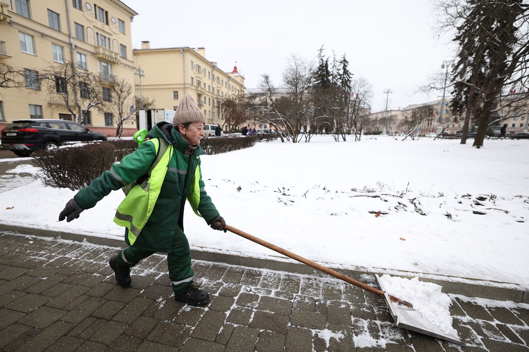 Уборка снега в Минске