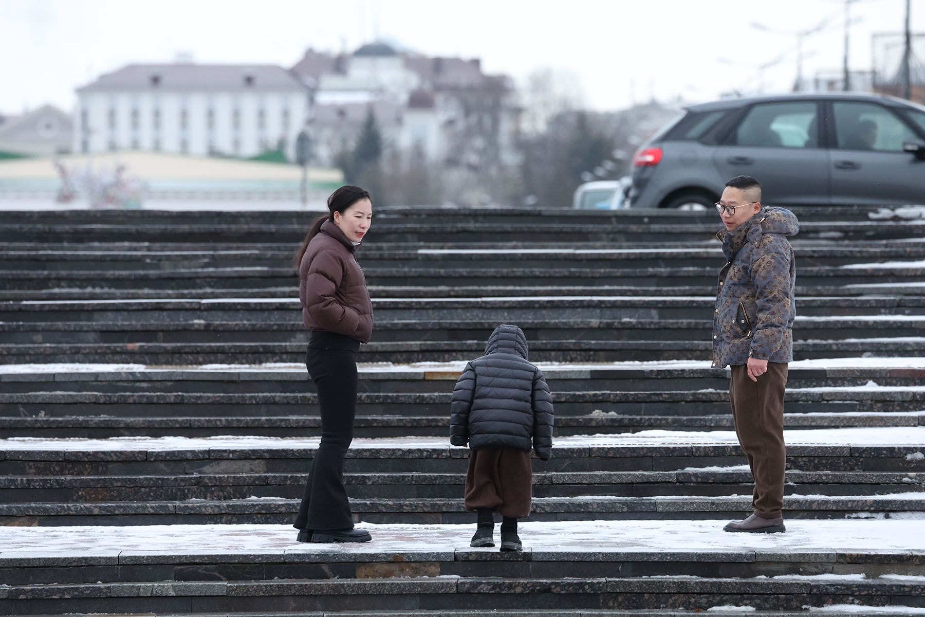 Пара с ребенком