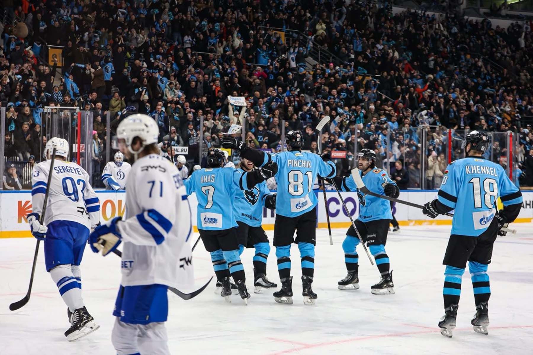 Матч КХЛ между минксим и московским «Динамо» © хоккейный клуб «Динамо-Минск»