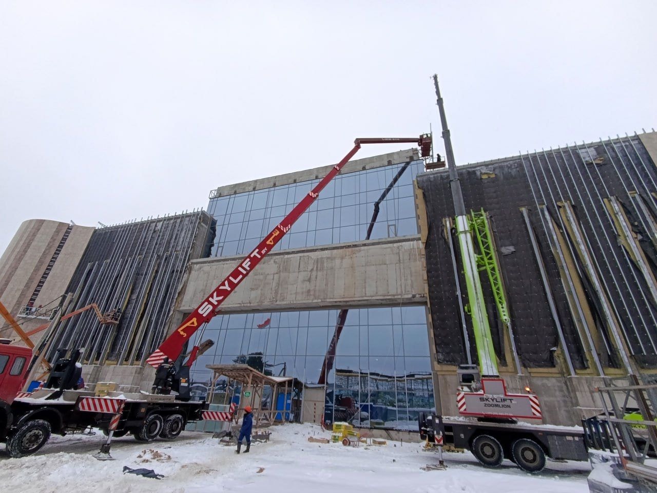 Строительство Национального исторического музея. © ГПО «Минскстрой», Telegram