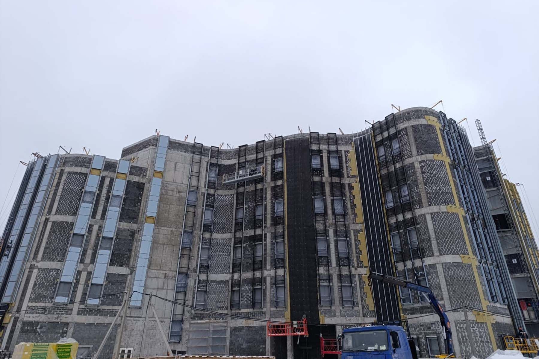 Строительство Национального исторического музея. © ГПО «Минскстрой», Telegram