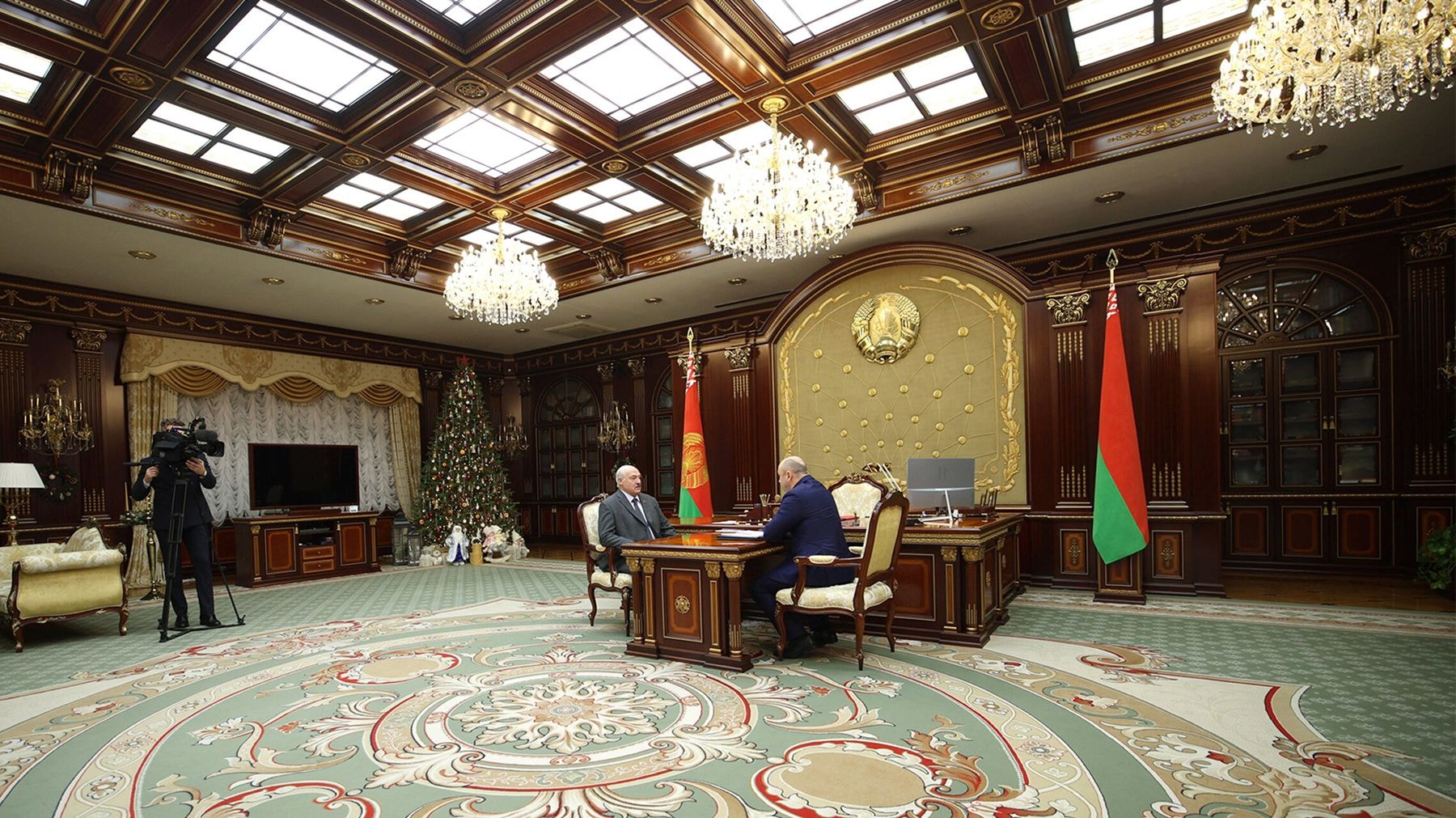 Президент Беларуси Александр Лукашенко принял посла Беларуси в РФ Александра Рогожника