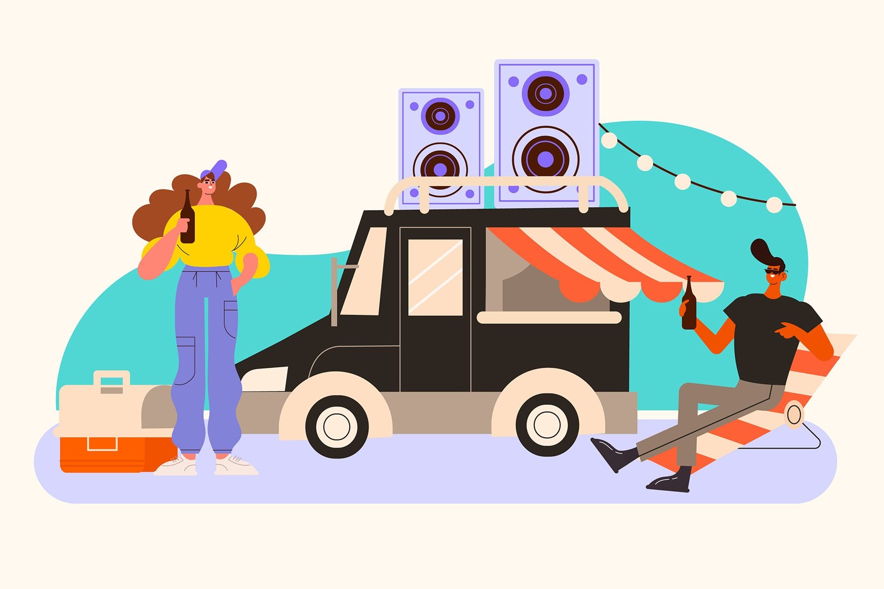 Машина с динамиками