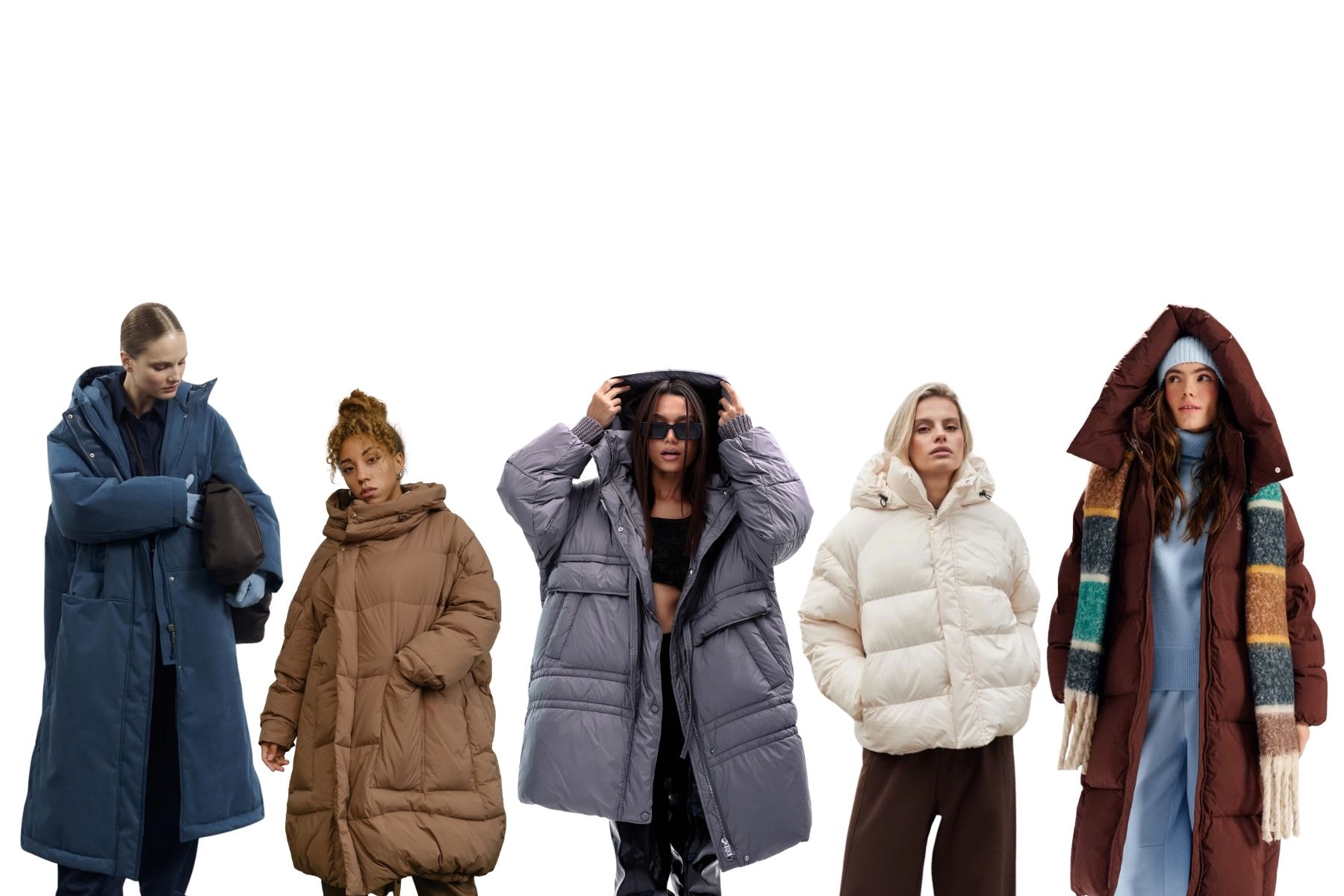 Пуховики оверсайз