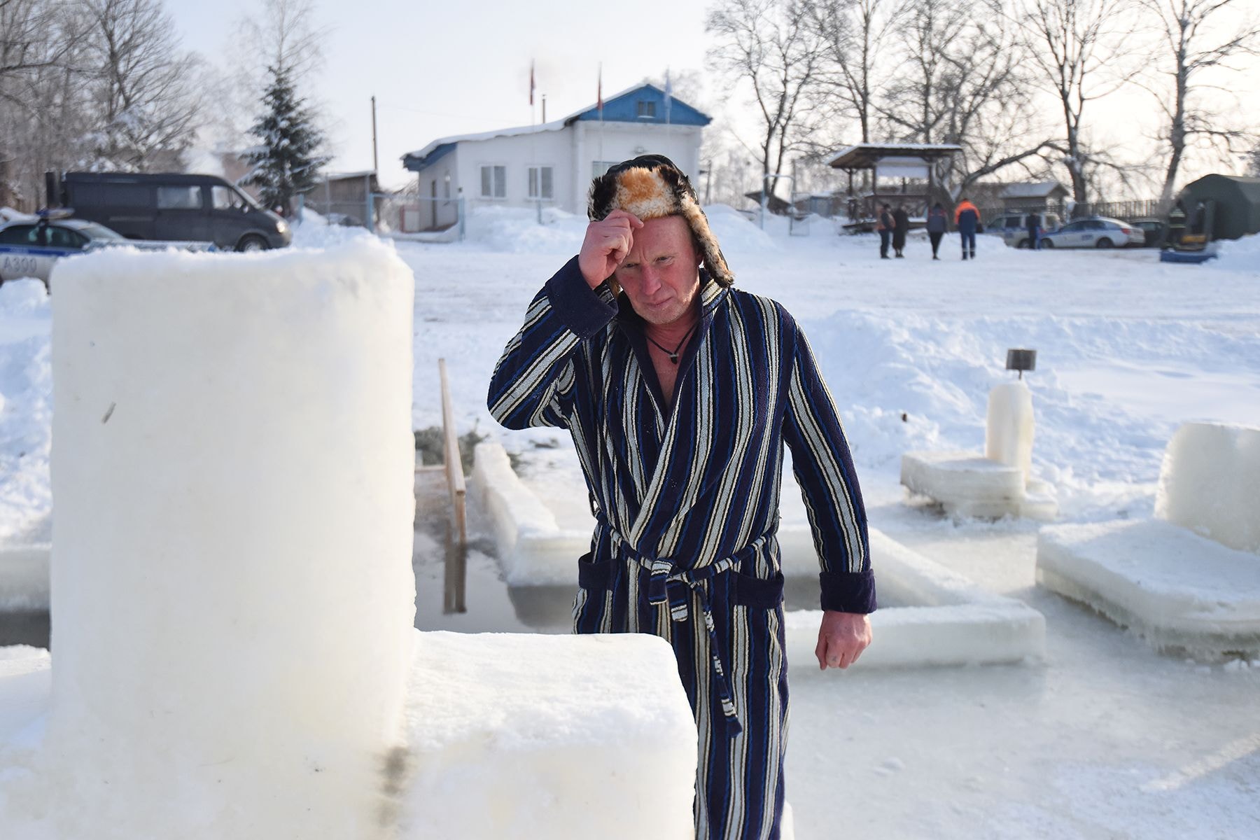 Обряд окунания в купель в Ветке 