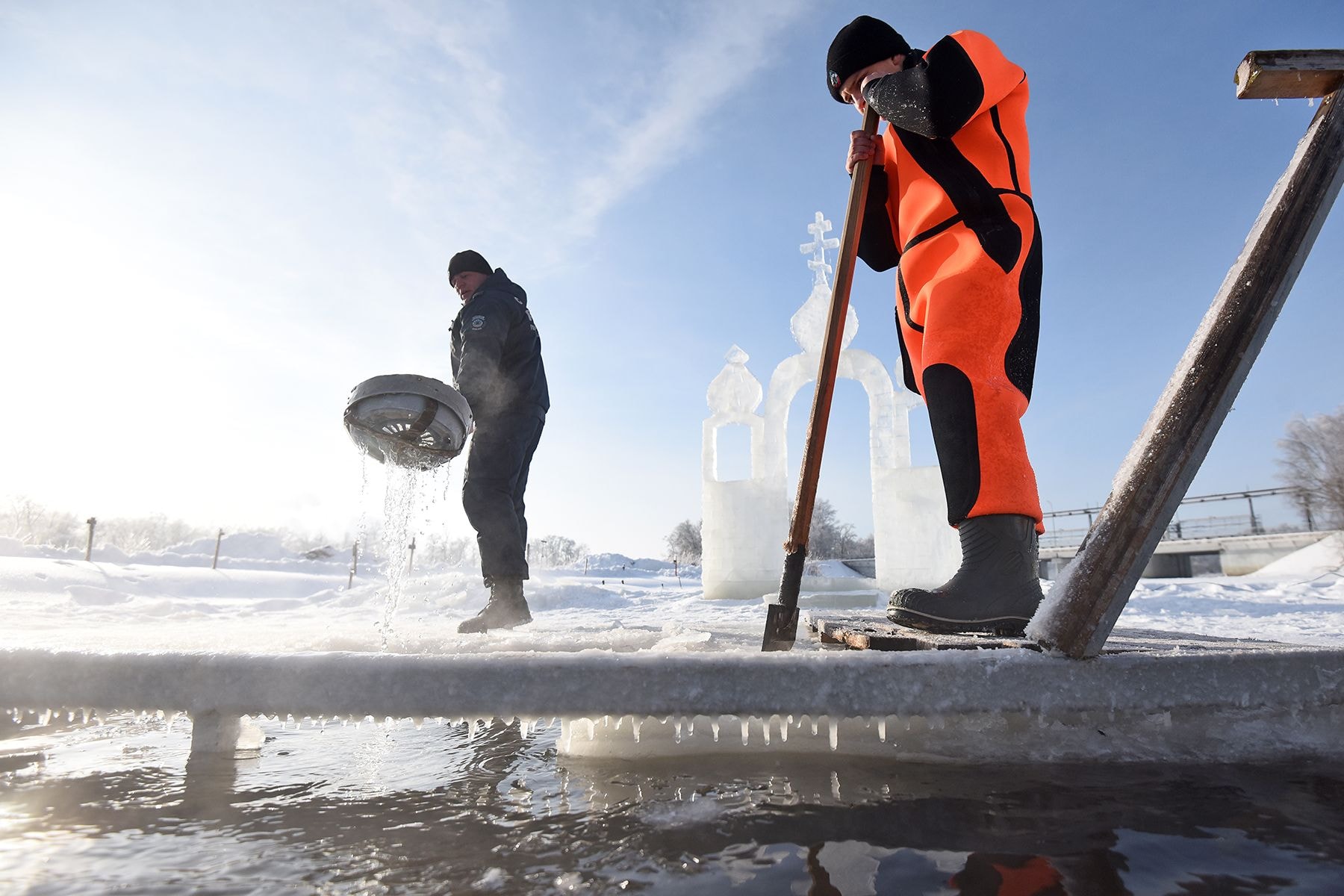 Обряды окунания в купель в Ветке и Добруше