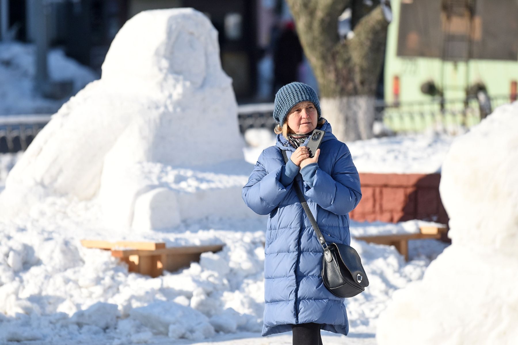 Фестиваль снежных скульптур в Гомеле