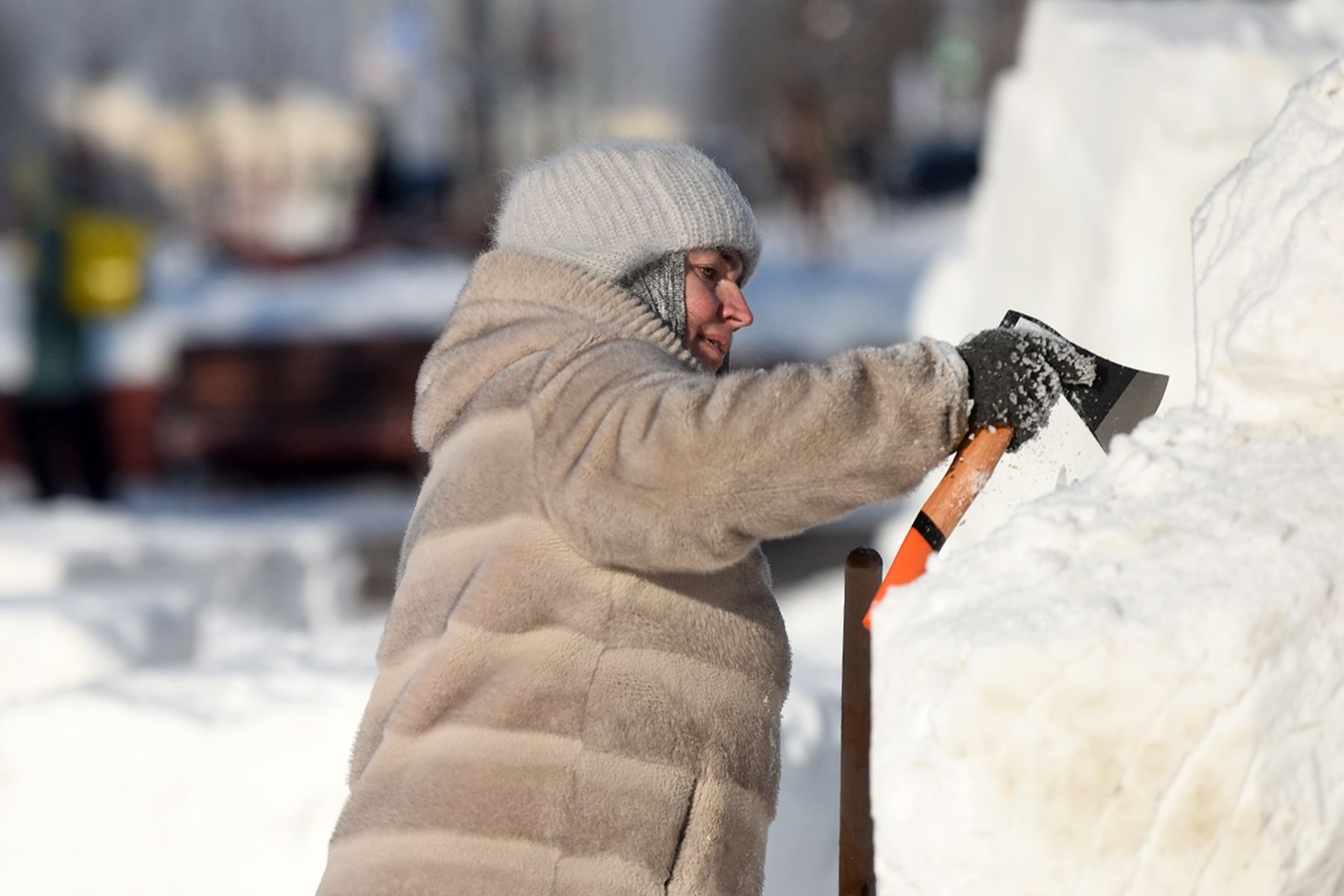 Фестиваль снежных скульптур в Гомеле