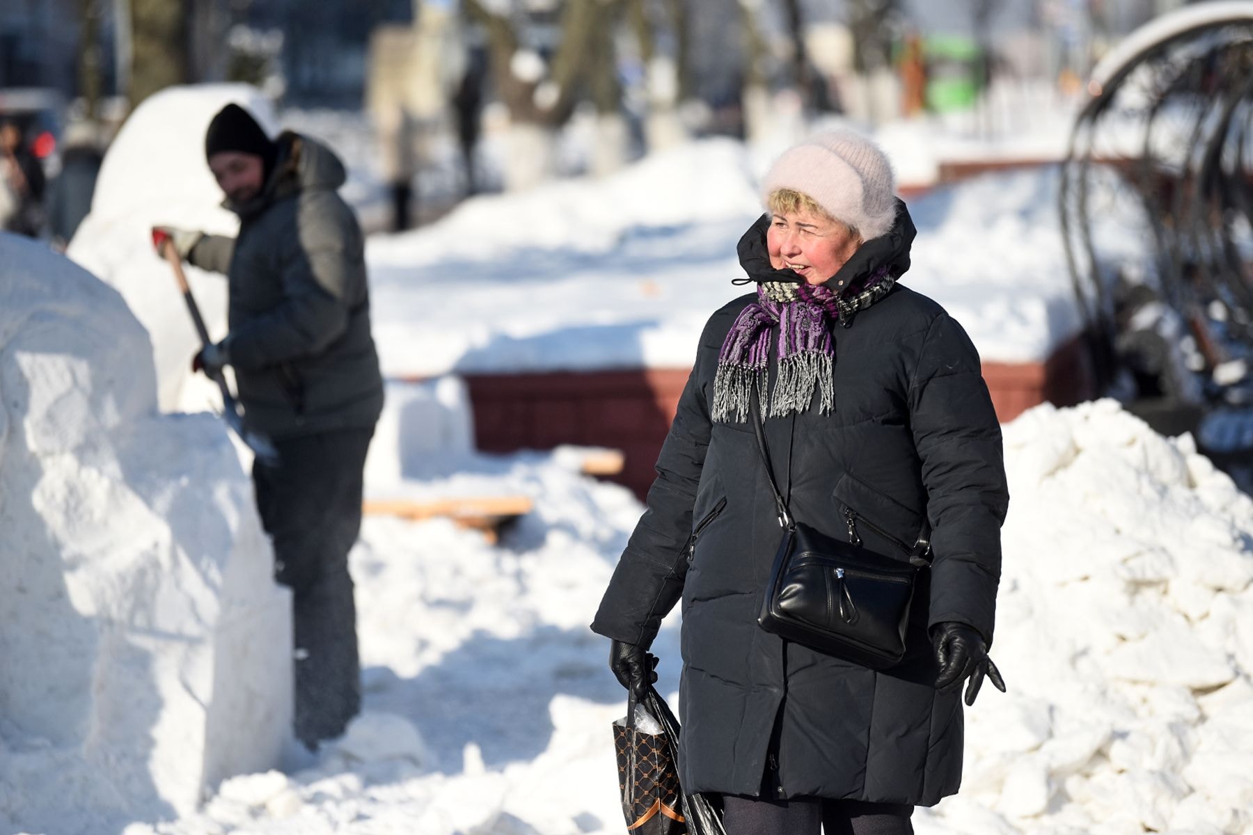 Фестиваль снежных скульптур в Гомеле