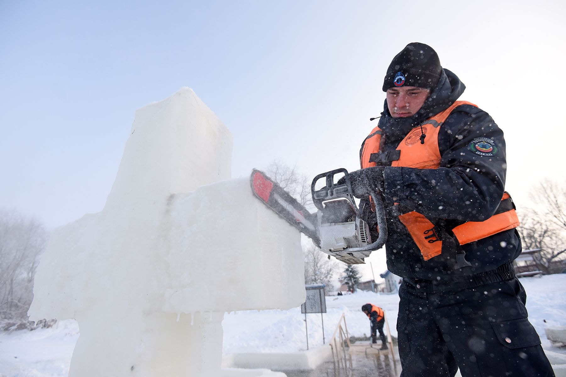 Обряд окунания в купель в Ветке 