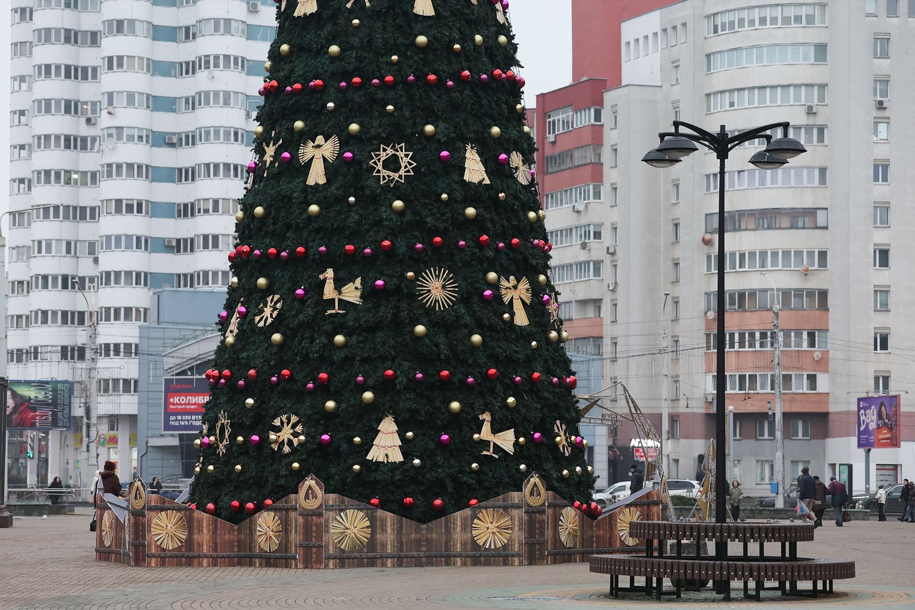 Елка на Комаровском рынке