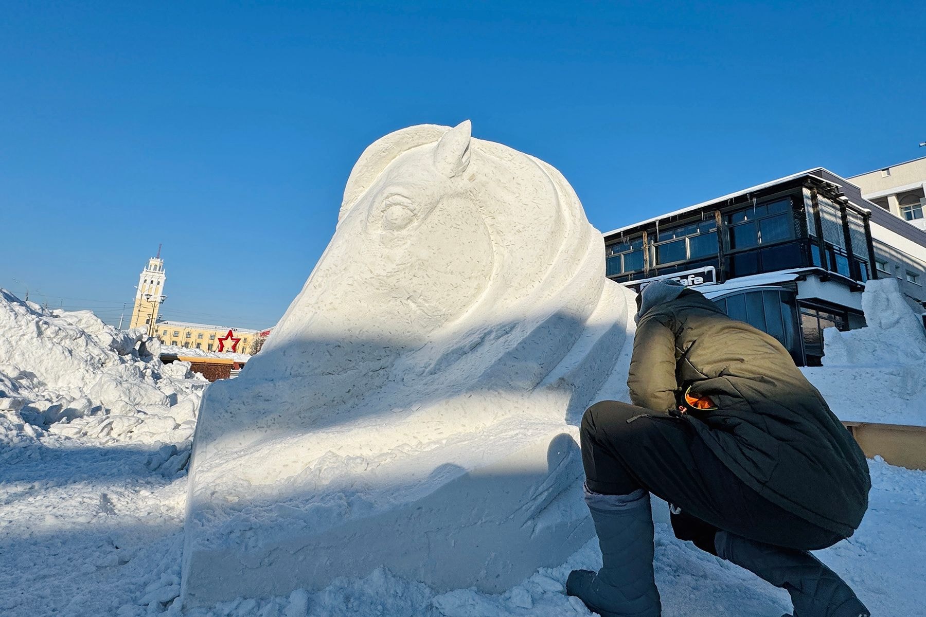 Фестиваль снежных скульптур в Гомеле