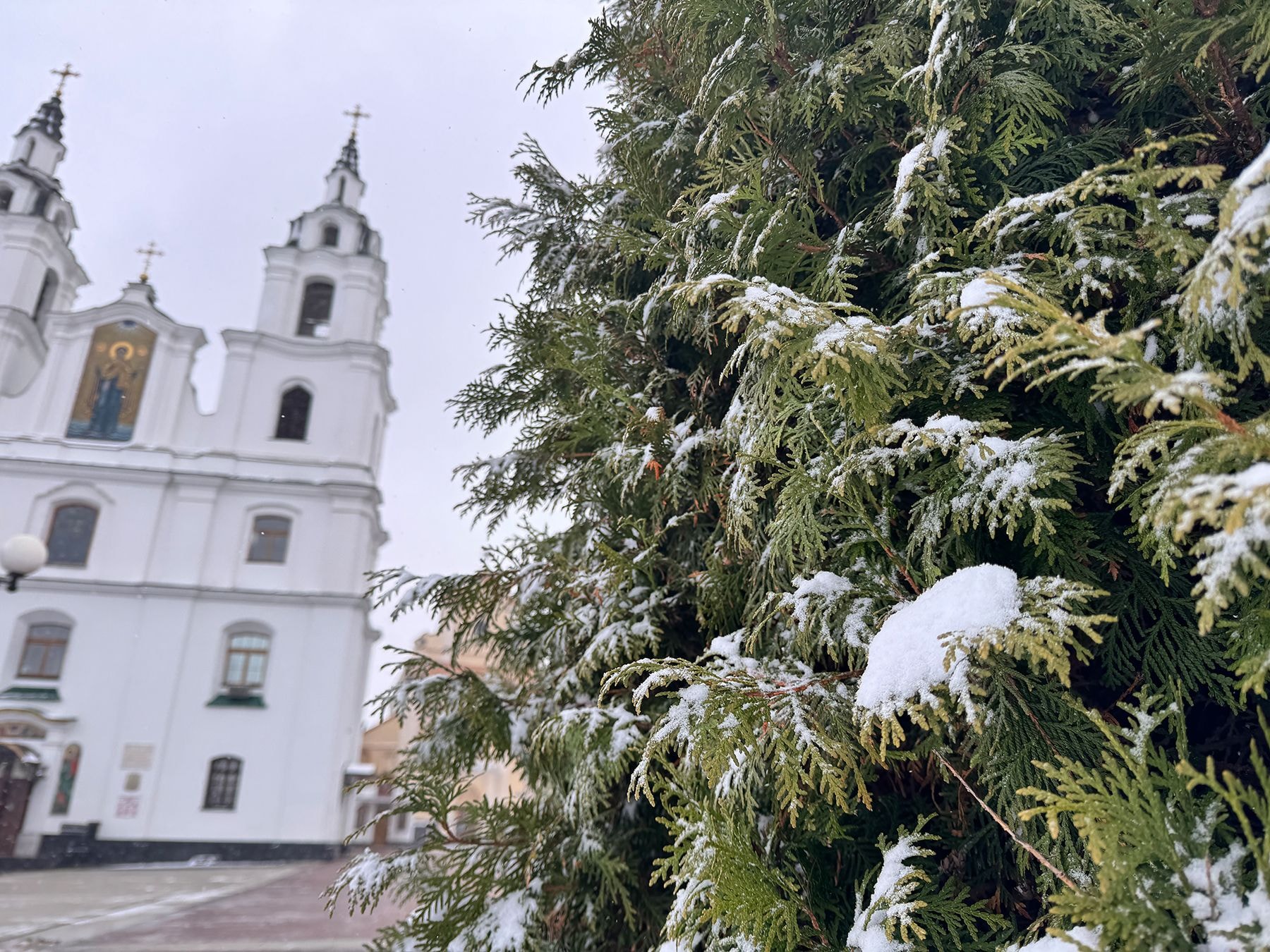 Снег в Минске