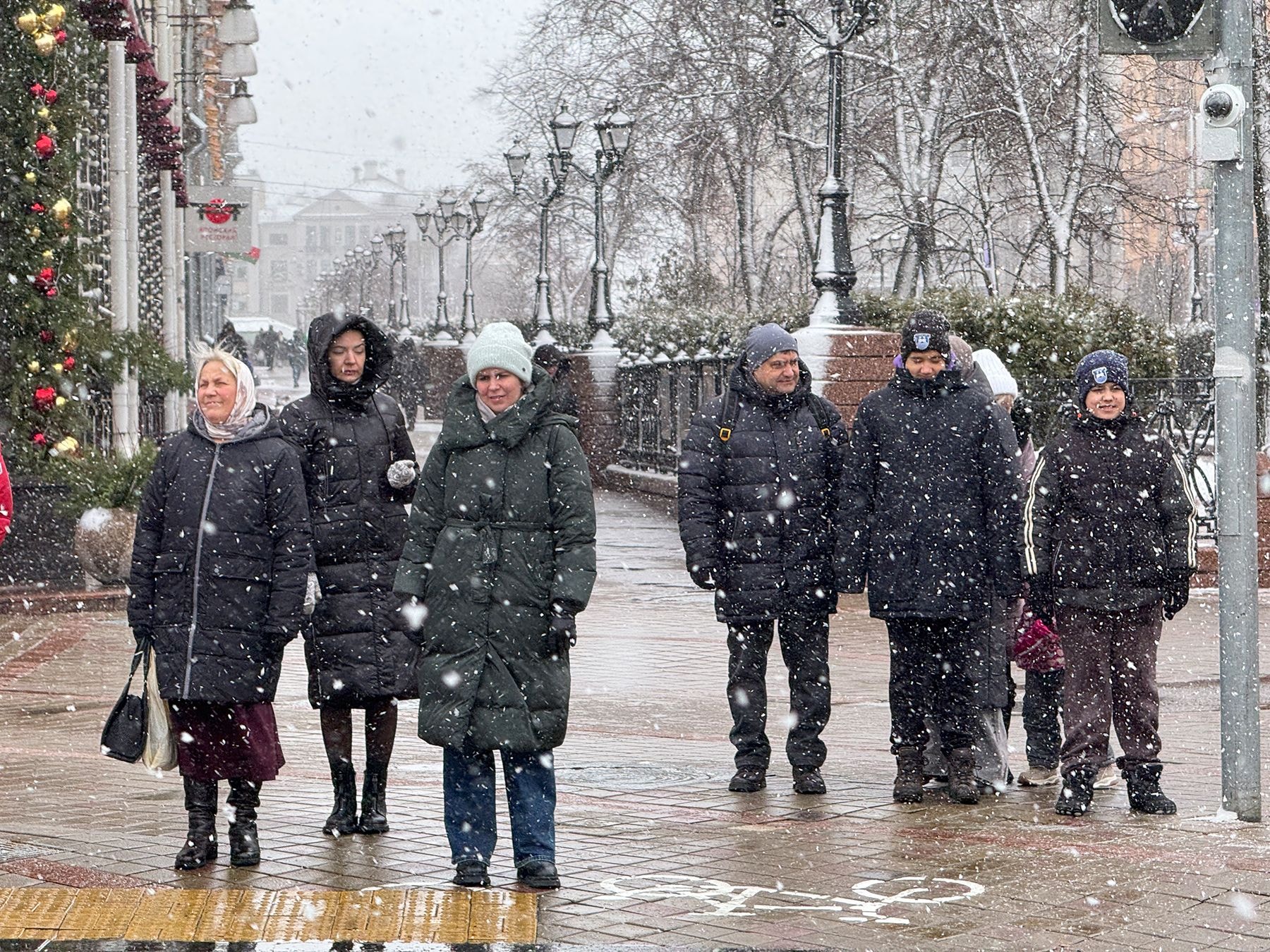 Снег в Минске