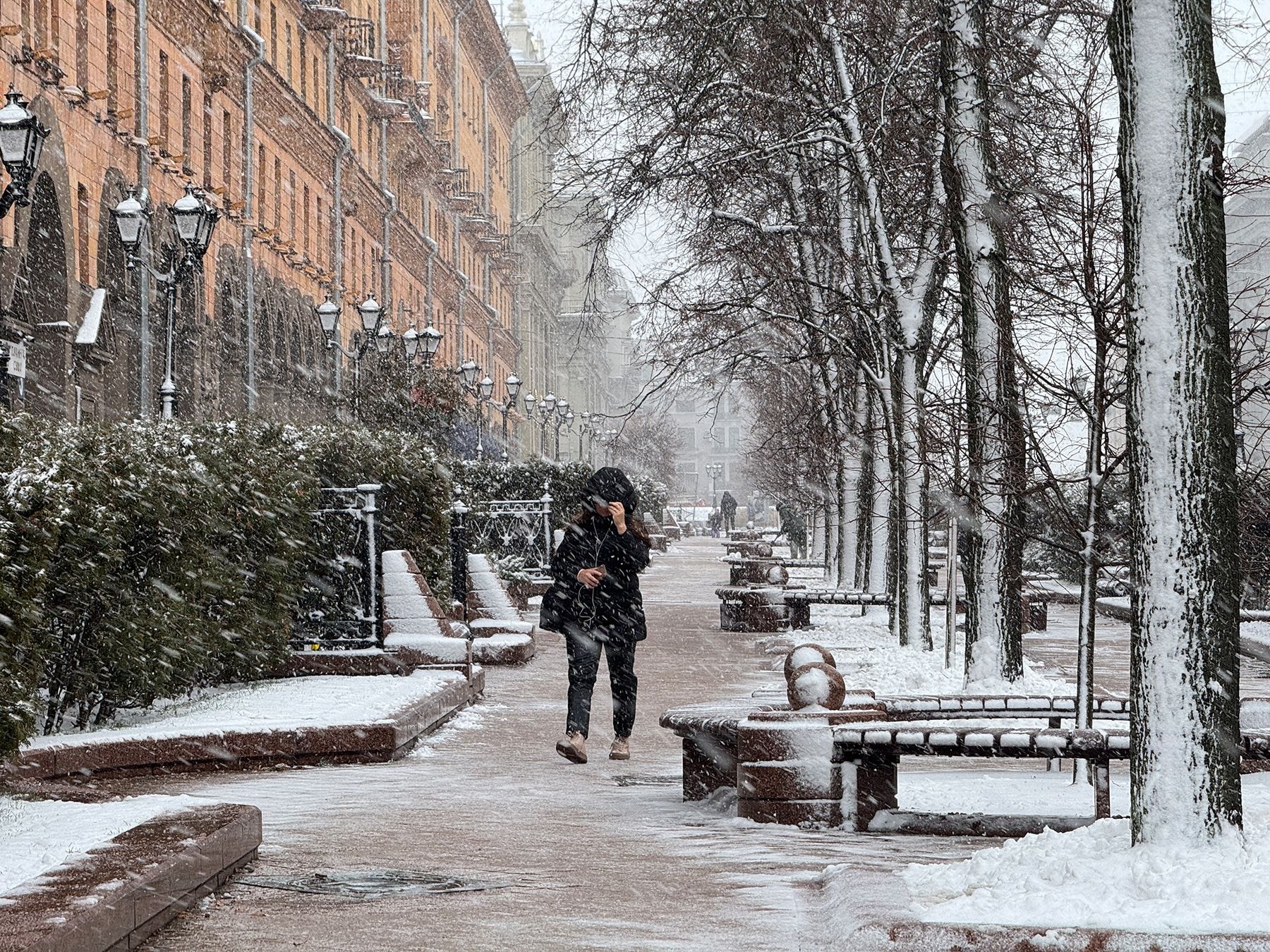 Снег в Минске