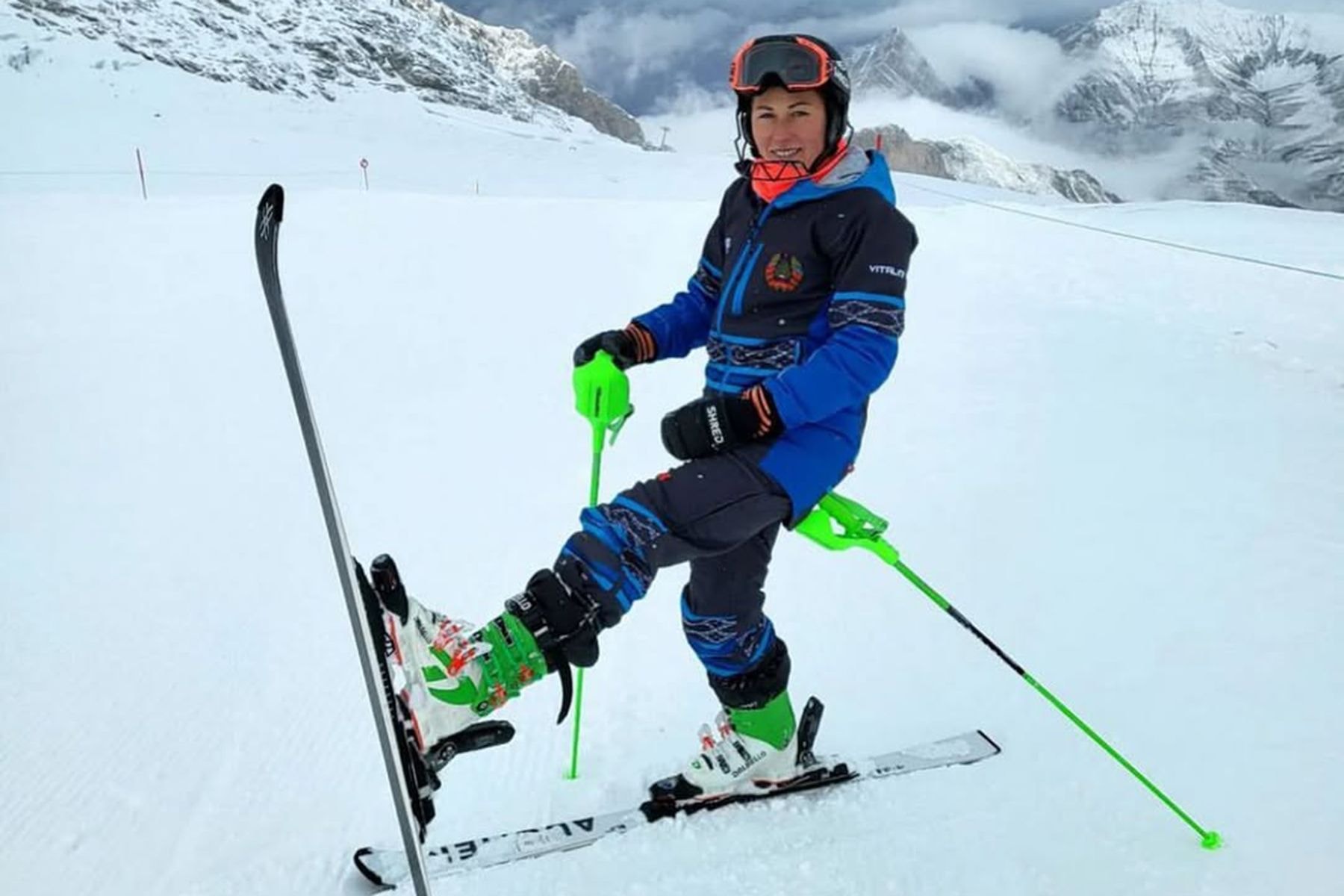 горнолыжница Мария Шканова