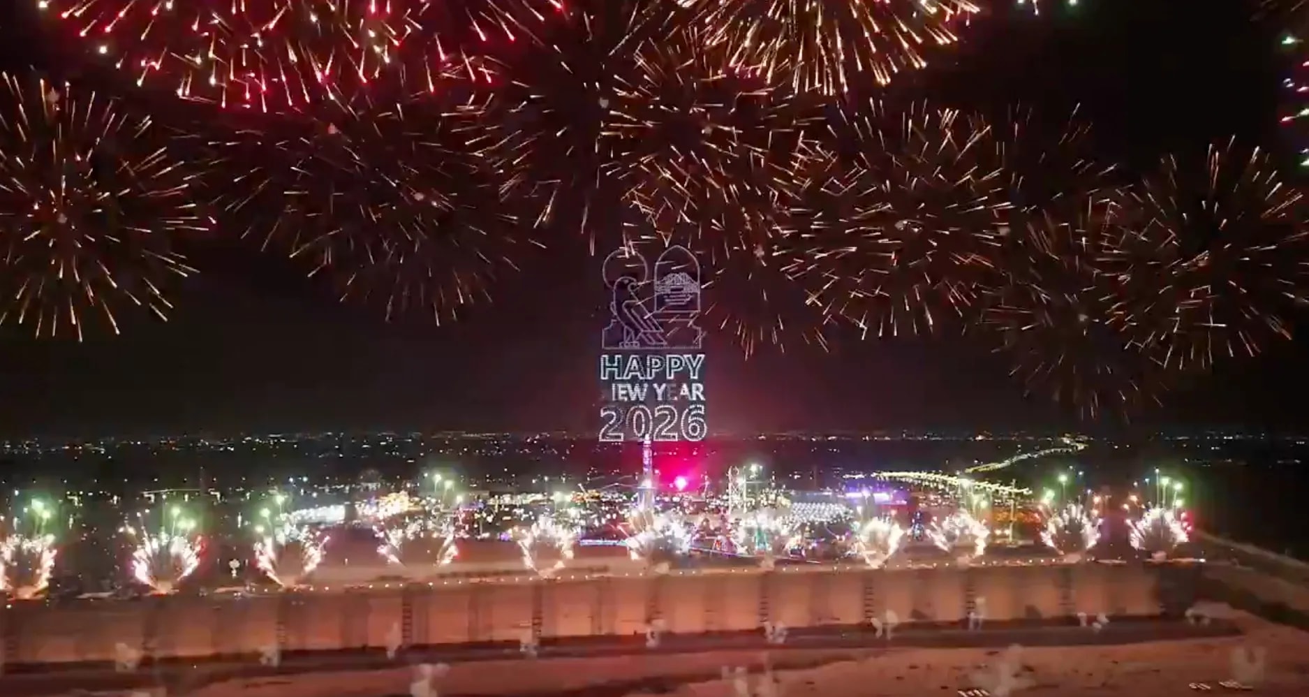 Новогодний салют в Абу-Даби