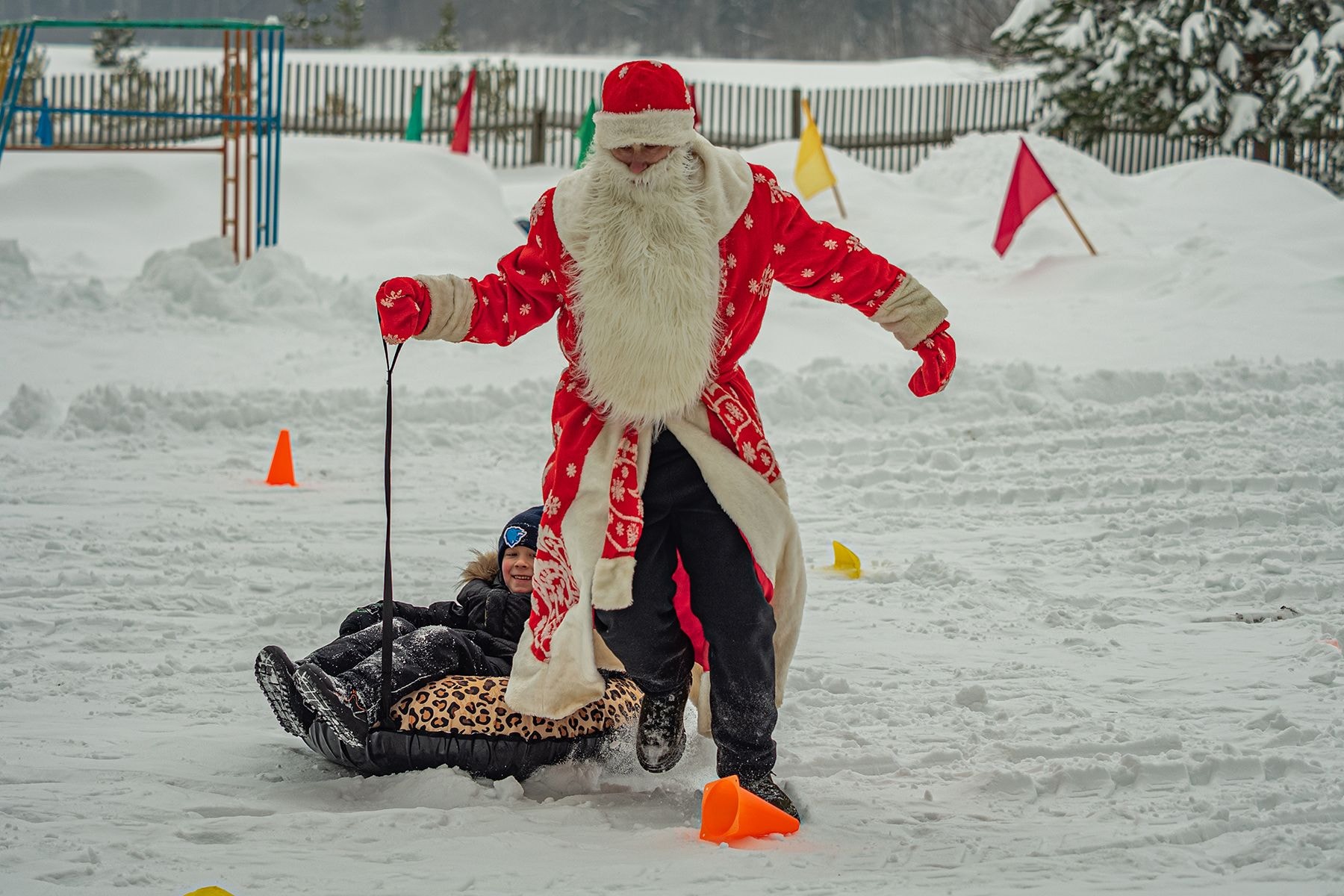 Праздник «Зимний разгуляй» в Придвинской резиденции Деда Мороза. © Times.by