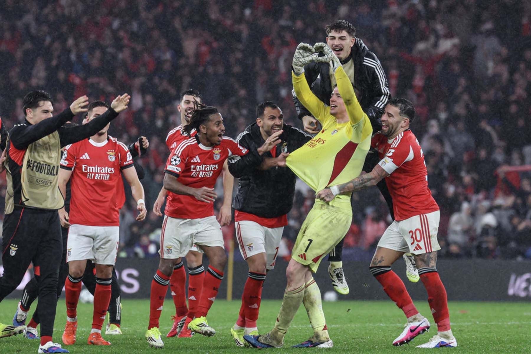 Футболисты португальской «Бенфики». © SL Benfica 