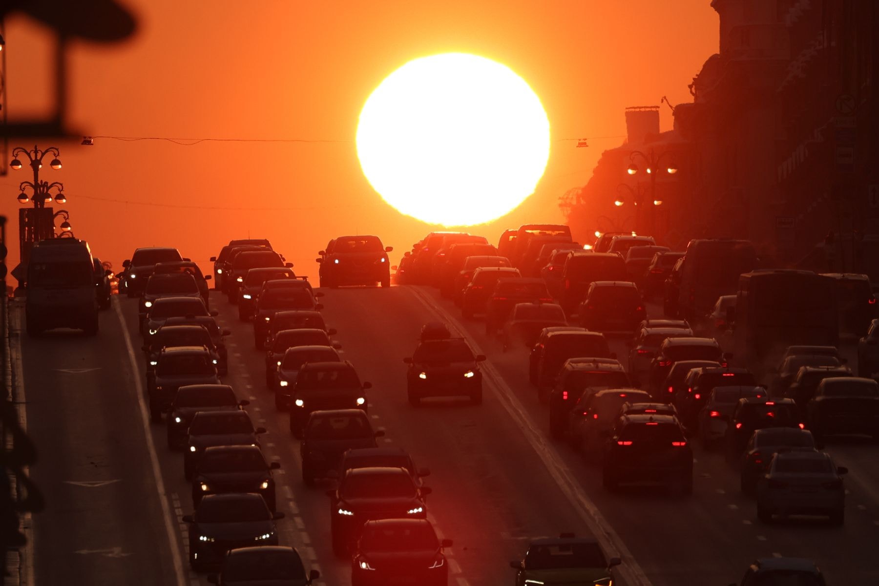 Закат солнца в Минске