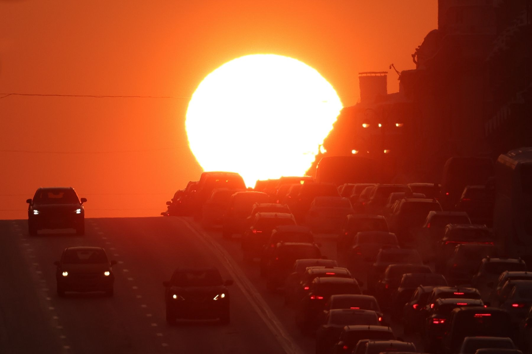 Закат солнца в Минске