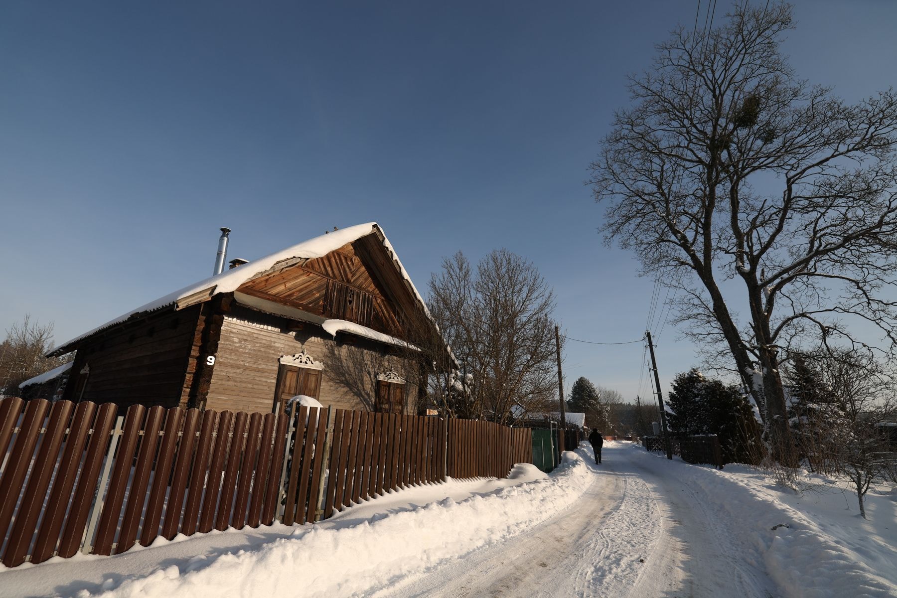 Деревня Ливье зимой