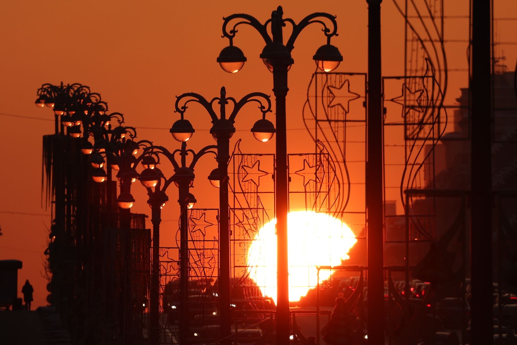 Закат солнца в Минске
