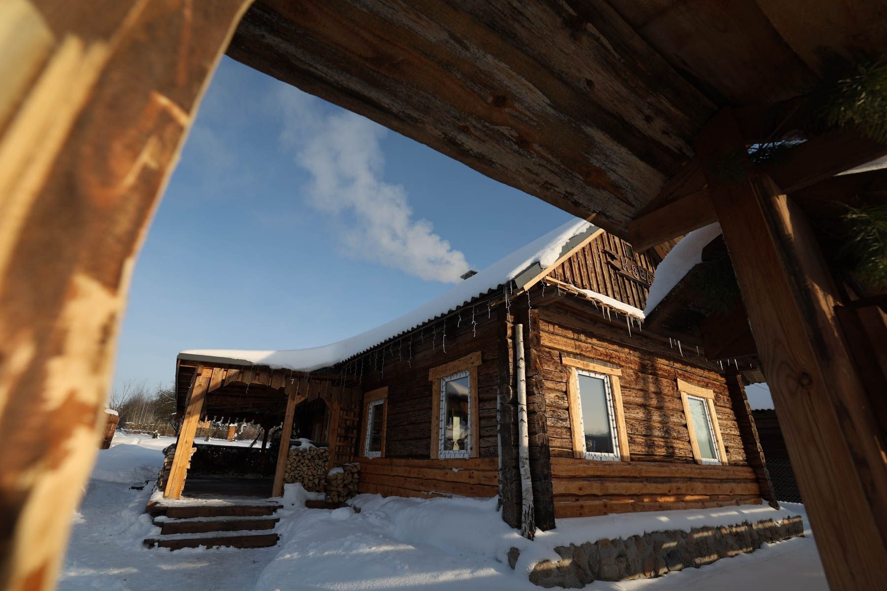 Деревня зимой