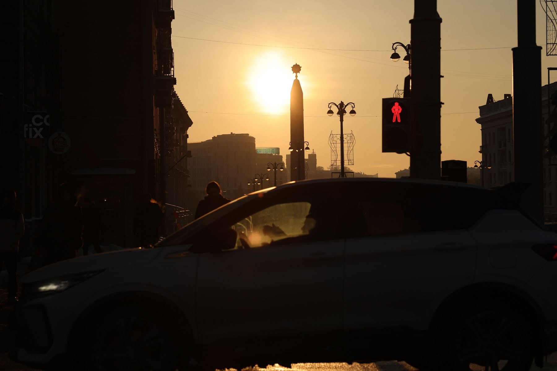 Закат солнца в Минске