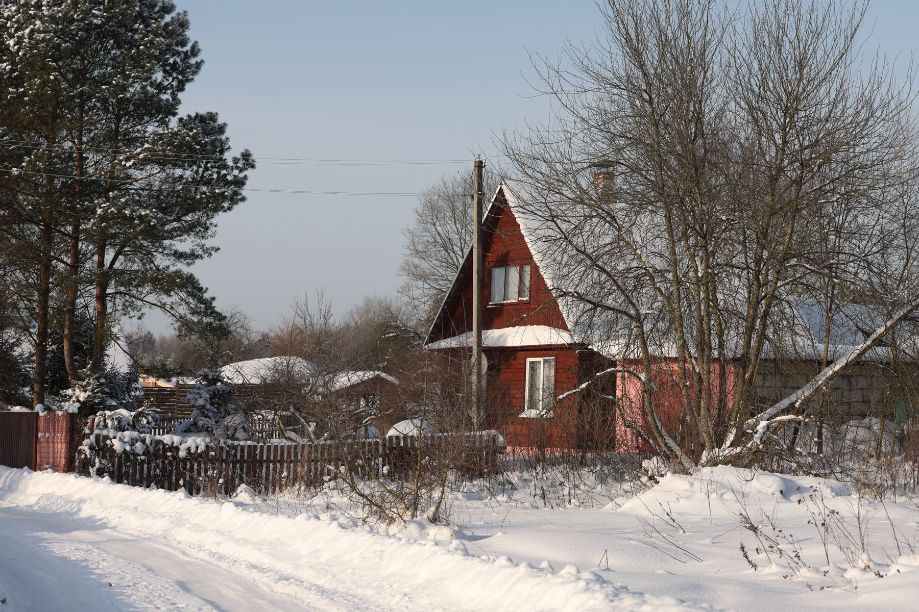 Деревня Ливье зимой