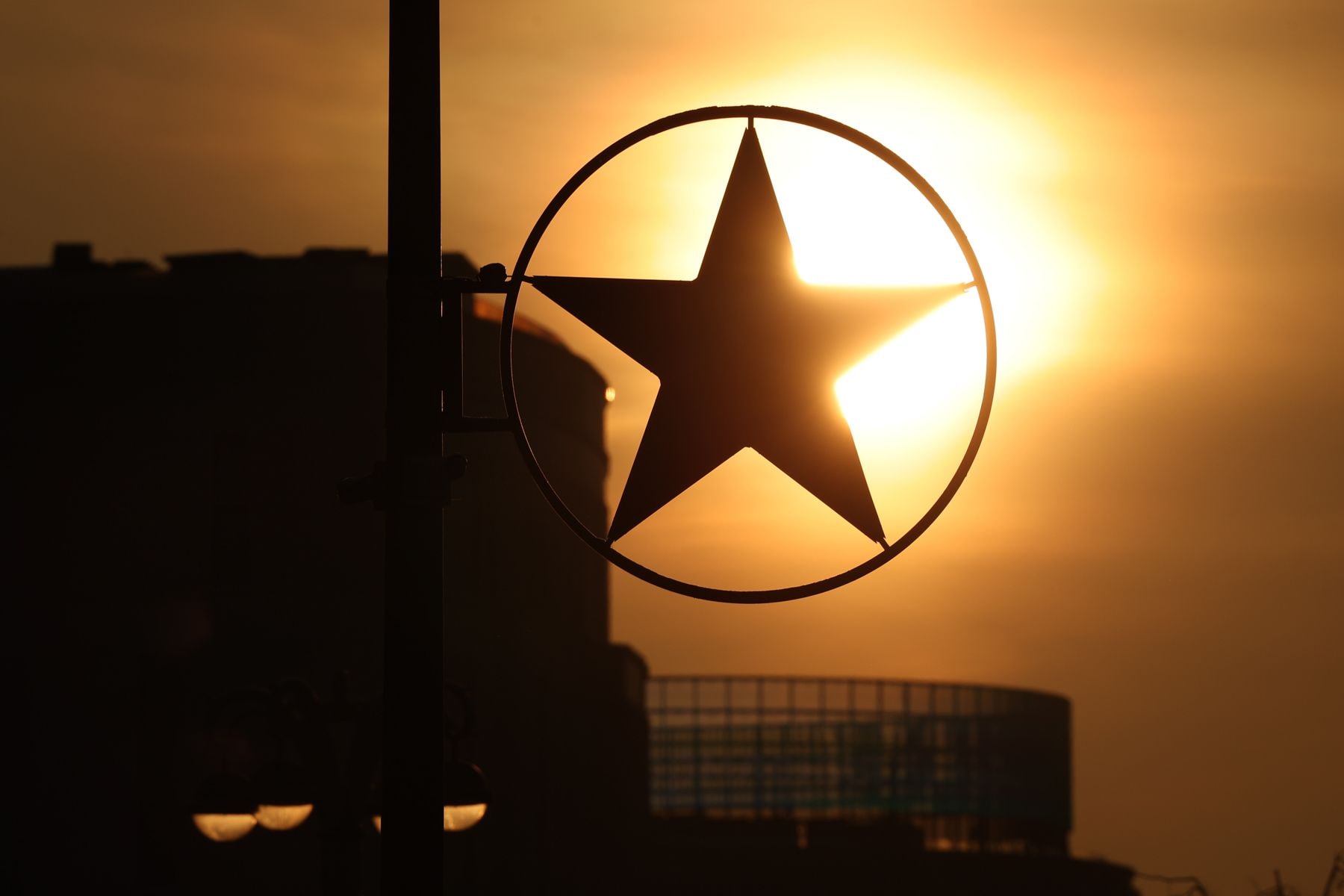 Закат солнца в Минске